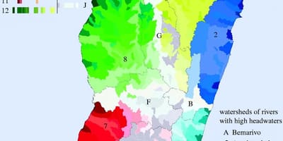 Mapa Madagaskaru klimatu