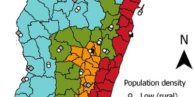 Malárie Madagaskar mapa